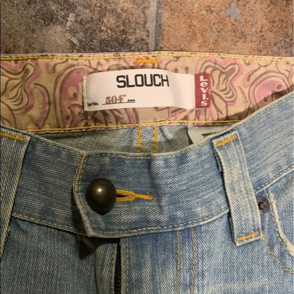 Levis vintage red tab slouch Capri junior jeans size 5 - Picture 2 of 5